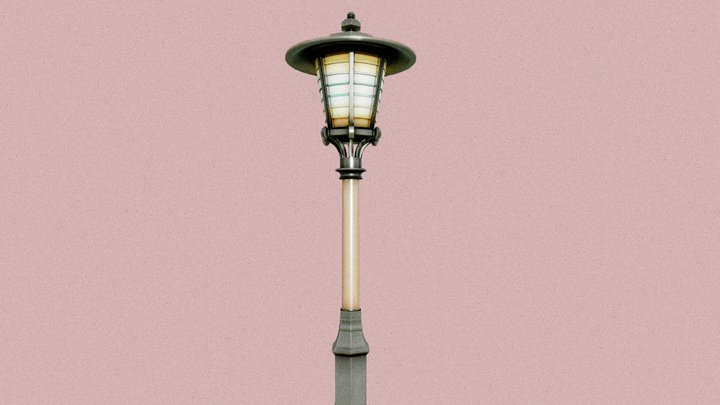 Stylized Street Lamp – Vintage Courtyard Light
