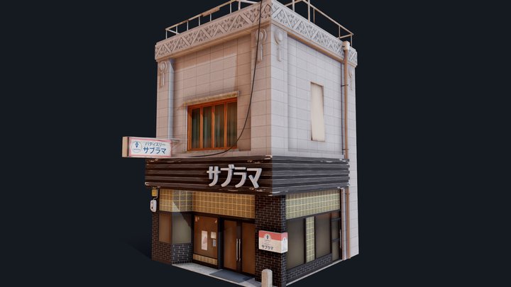 Japanese Style Shop 3D Model