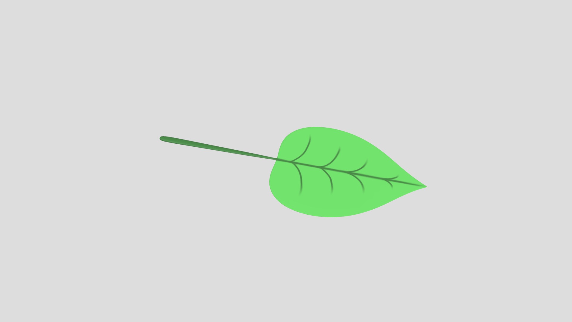 3D model Leaf - This is a 3D model of the Leaf. The 3D model is about diagram.
