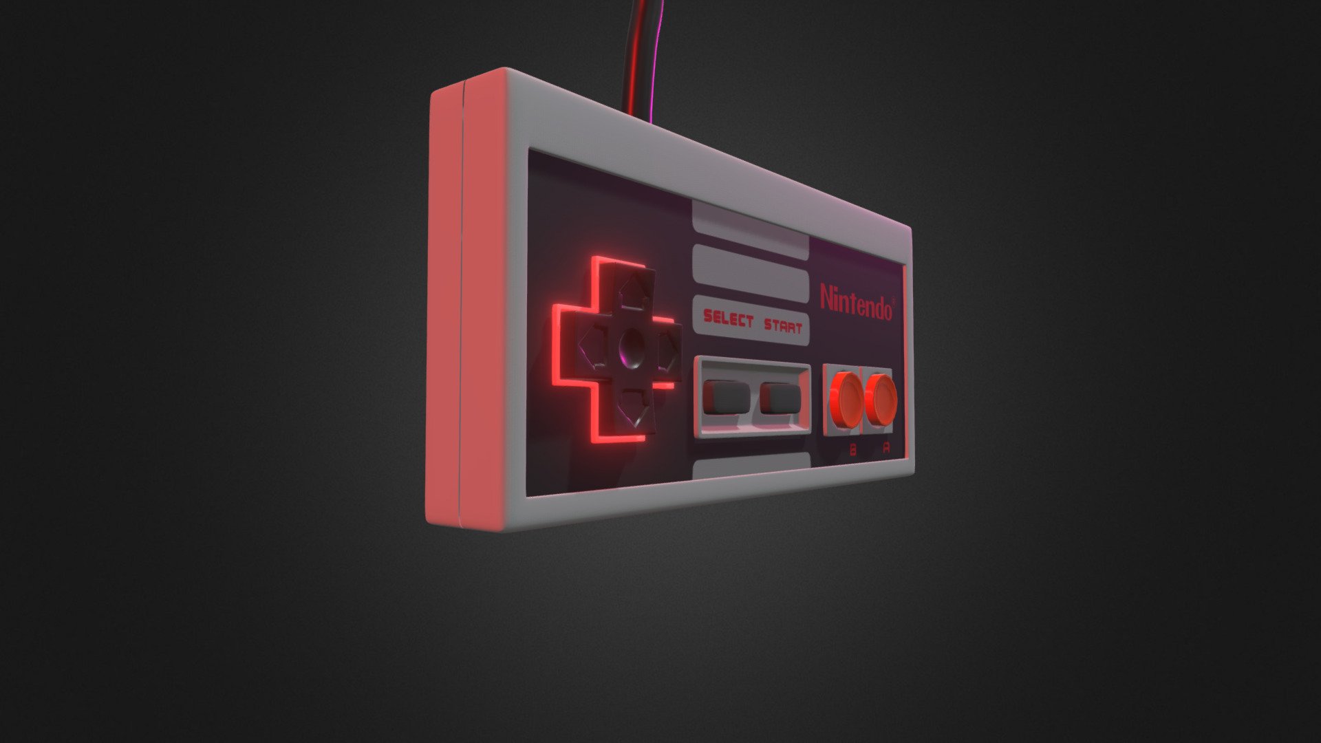NES Controller (Adversary) - 3D model by Clark (@clarkwu) [bcf63da ...
