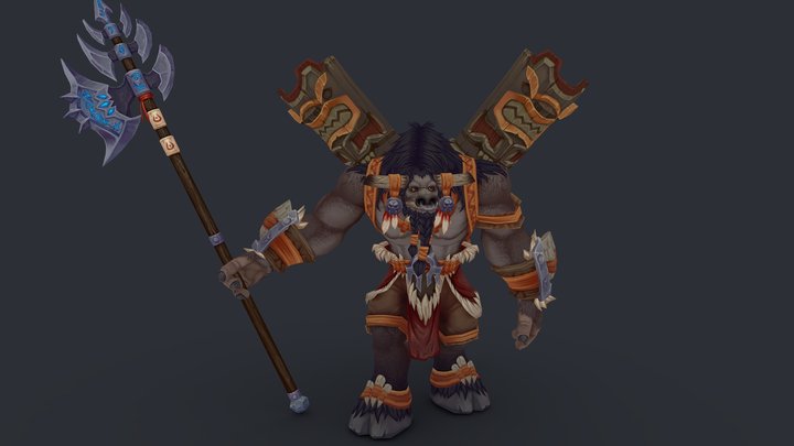 Cairne Bloodhoof 3D Model