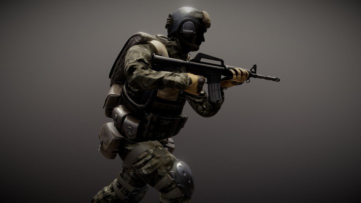 Soldier Model 3D Model