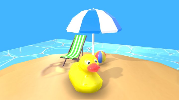 Low Poly Beach