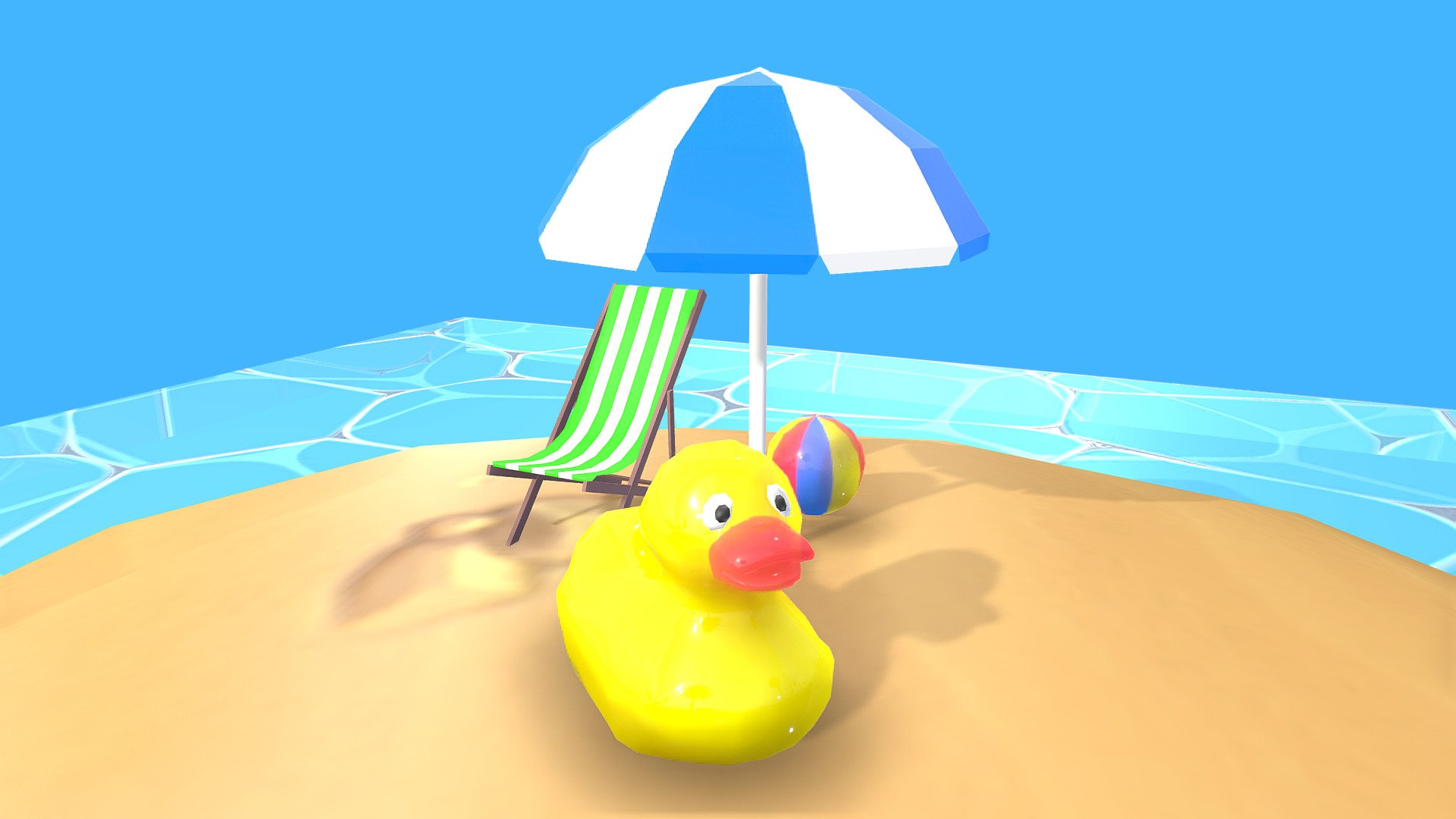Low Poly Beach