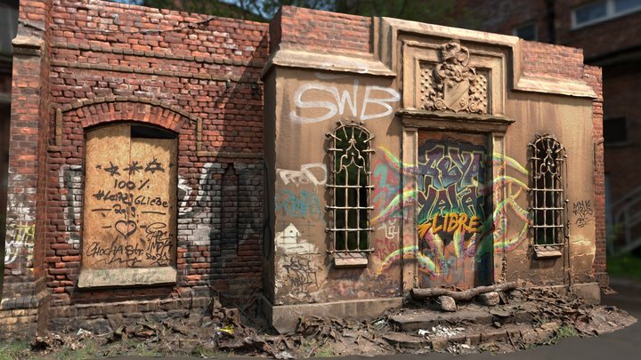 Entrance to abandoned Machine Factory Swiderski 3D Model