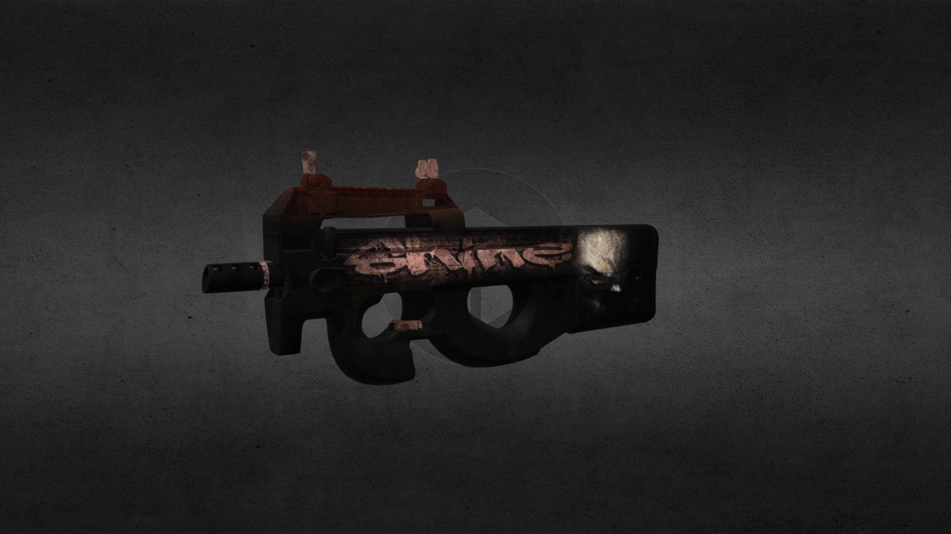 P90 | Dark Shine | Skins CS:GO - 3D model by Recfield_Official [bcf7434 ...