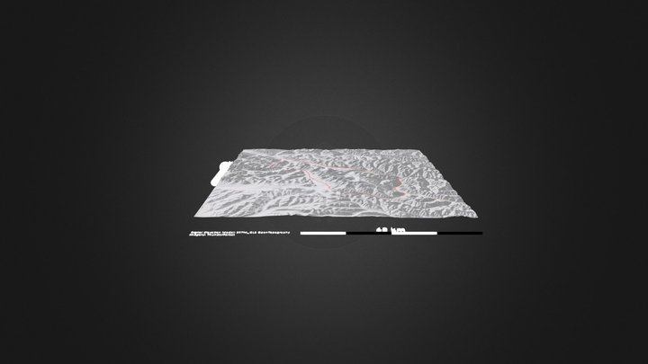 阿尼玛卿_等高地图 – Free 3D Model STL