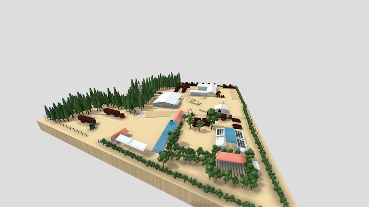 Company Picture to 3d Low Poly 3D Model