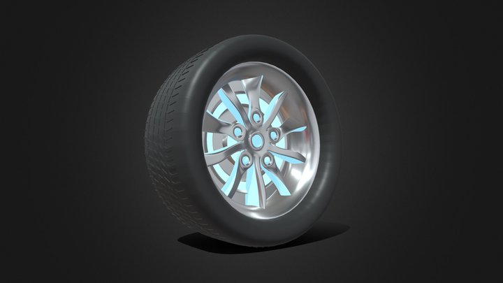 Wheel - Tesla Model S (Inspired) 3D Model