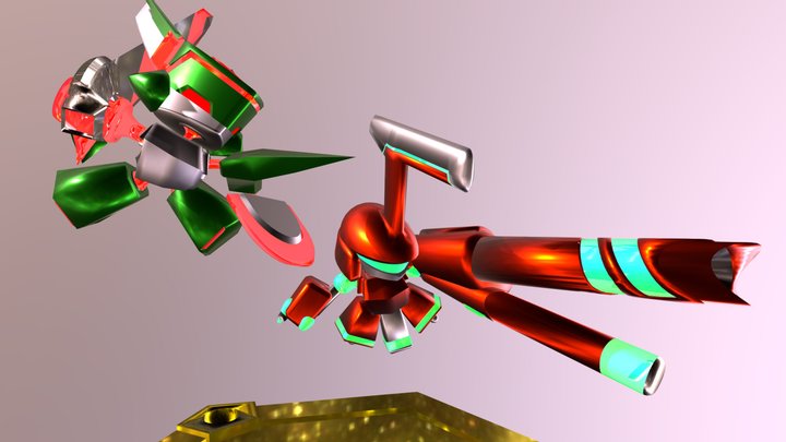 プーパスタッグ & ビートル - 3D model by r.b.haz [bcf8c43] - Sketchfab
