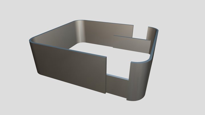 Zártszelvény takaró lekerekített 3D Model