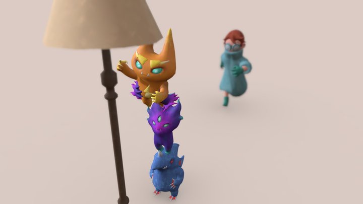 The Scientist and the Creatures 3D Model