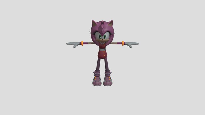 Mobile - Sonic Dash 2: Sonic Boom - Amy Rose 3D Model