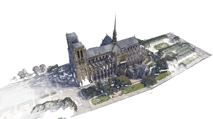 Notre Dame Spire Reconstruction 2  #NewPalmyra – Free 3D Model STL
