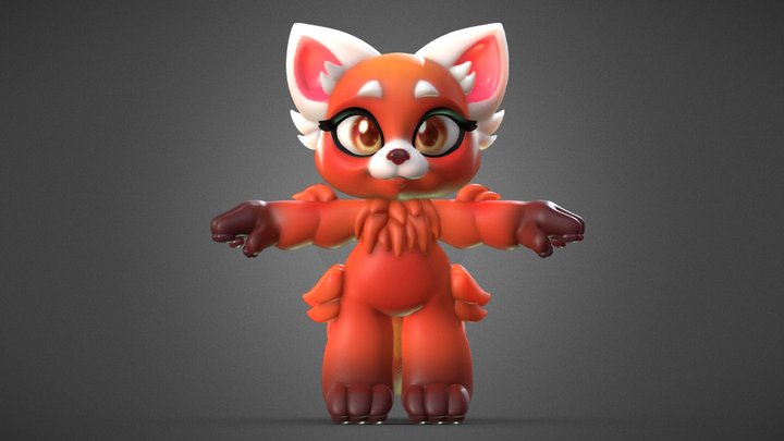 Turning Red 3D Model