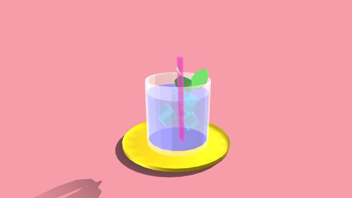 Mint Drink 3D Model