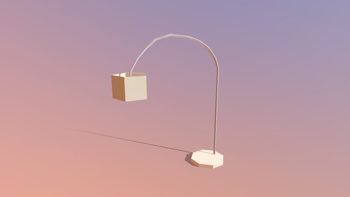Low Poly Modern Style Hanging Lamp  #MozHubsProp 3D Model