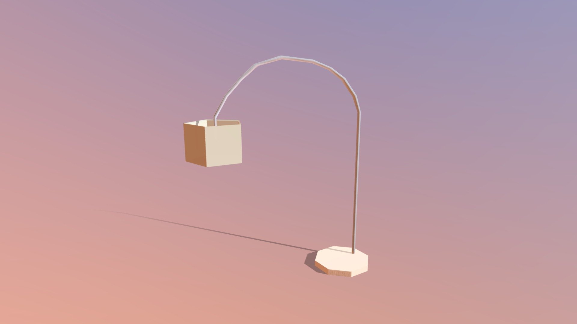 Low Poly Modern Style Hanging Lamp  #MozHubsProp