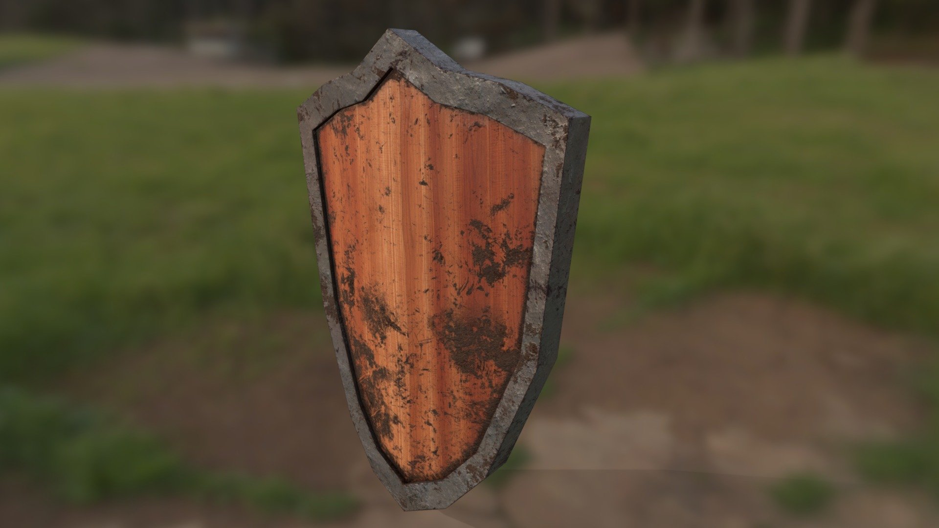 Medieval Shield - Low Poly