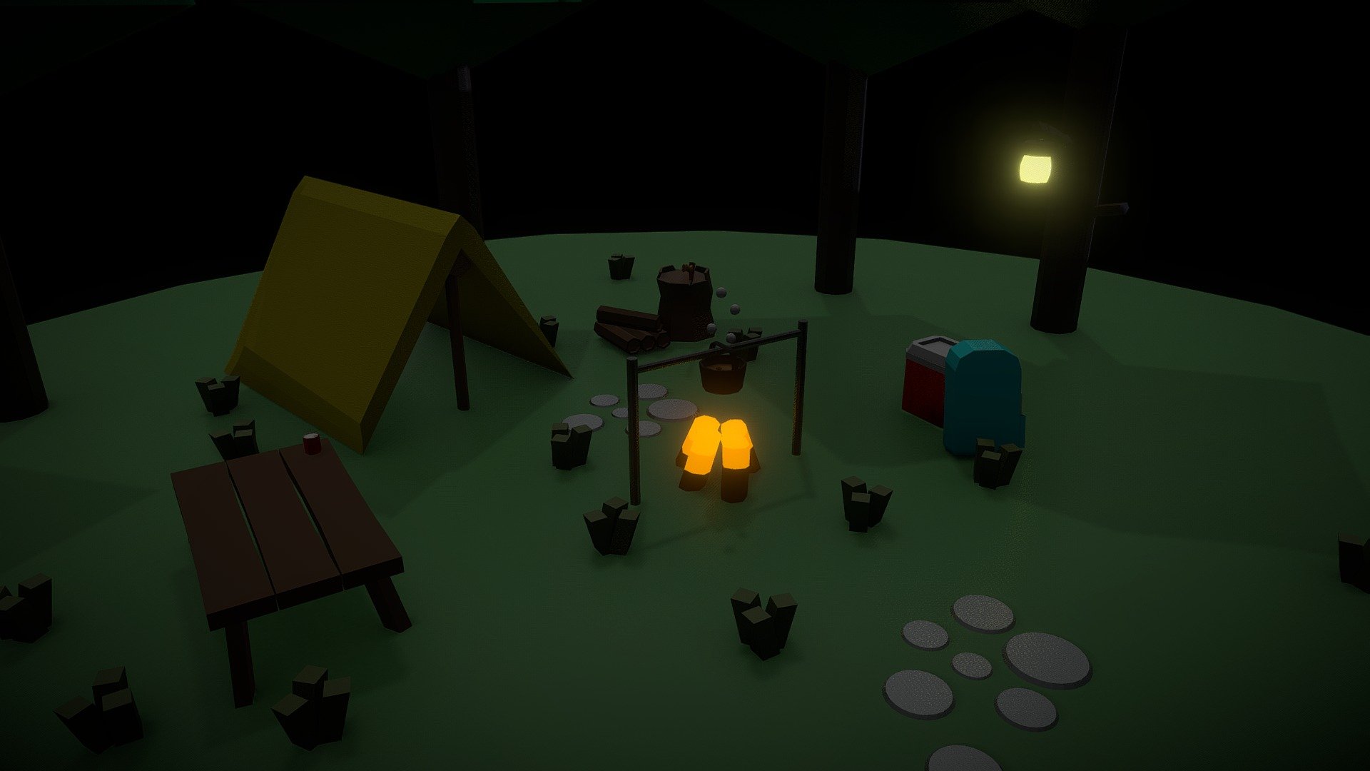 Camping In The Woods