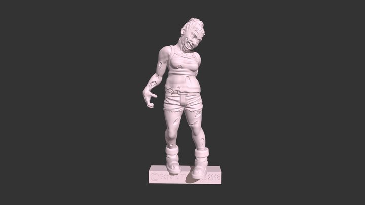 Amanda Lee - Trailer Park Zombies 3D Model