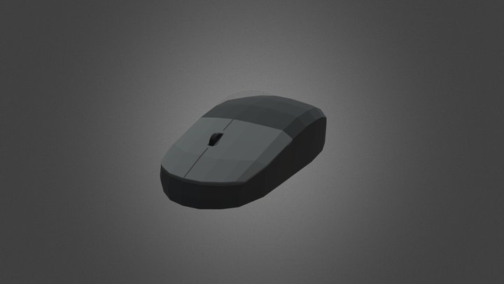 Low Poly Computer Mouse Free 3D Model