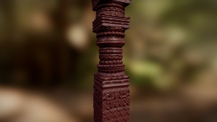 Nepali Column (Scanned) 3D Model