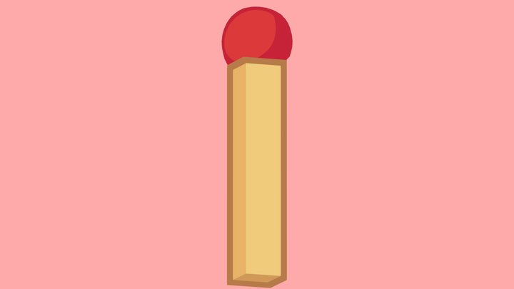 BFDI - Match Asset 3D Model