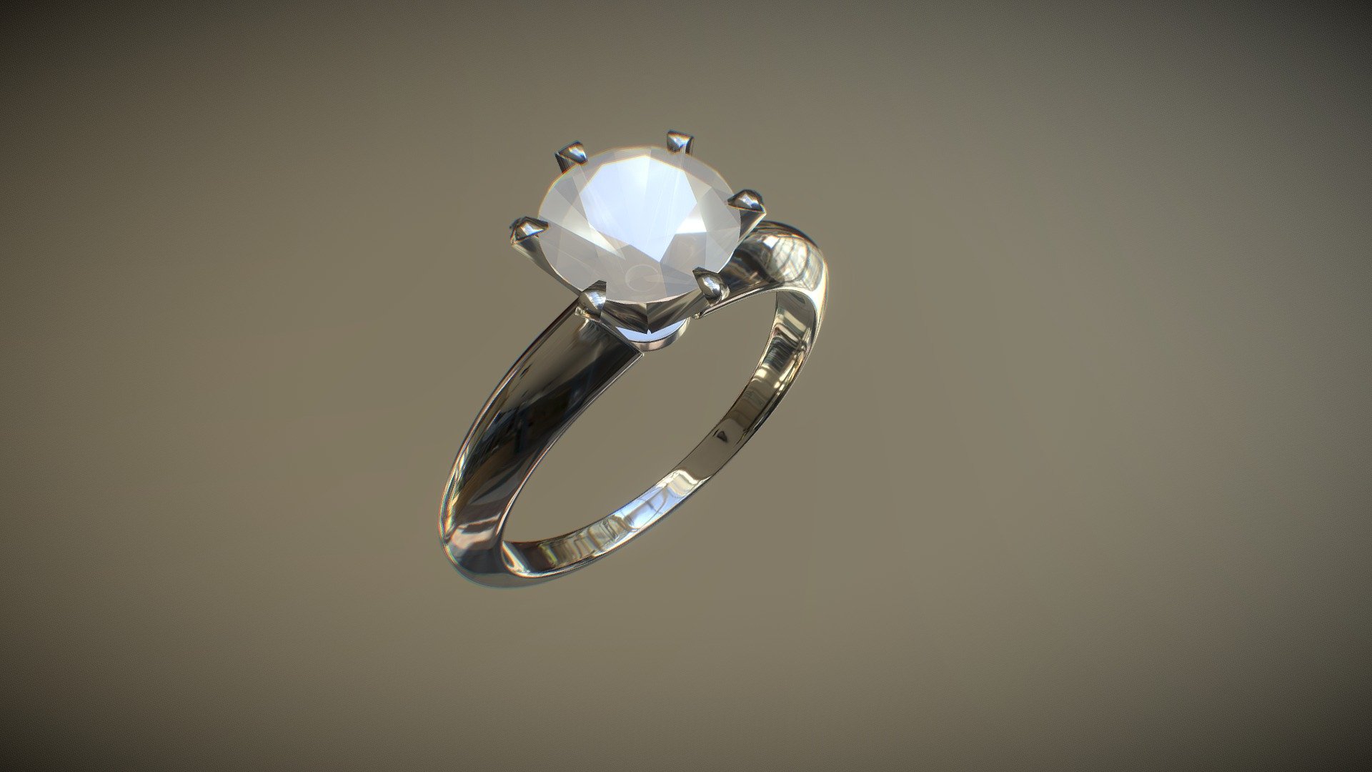 1 CT SOLITAIRE RING