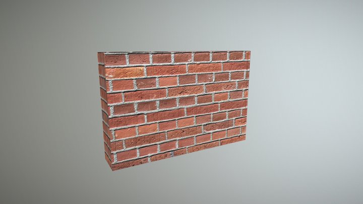 Brick Wall Model 3D Model