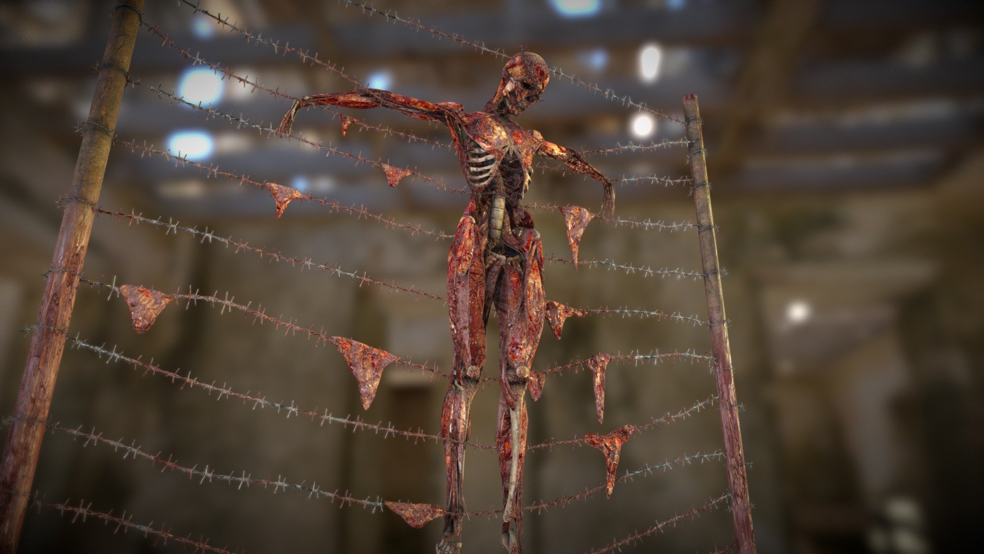 corpse on wires