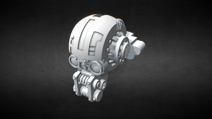 Imperial Knight Head 3D Model