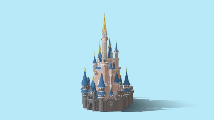 Cinderella Castle - Disney 3D Model