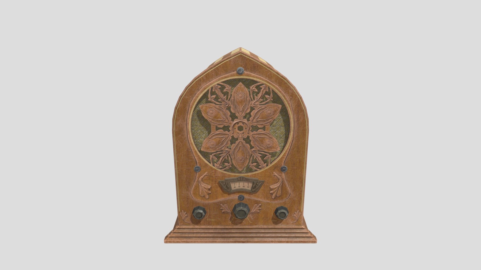 1930s Cathedral Tabletop Radio B - 3D model by emasadun1985 [bd0669c ...
