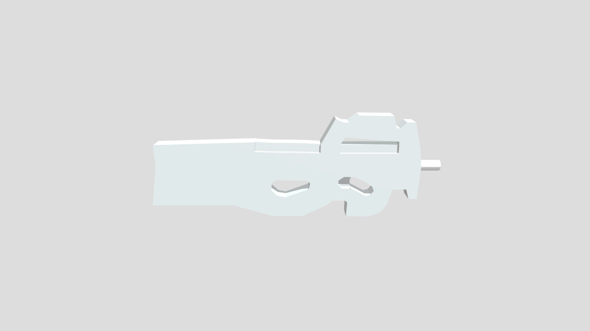 Low Poly FN P90 — Sketchfab embed 3D viewer