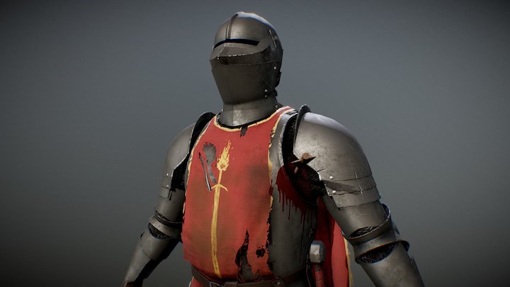 Dark  Souls inspired Knight _Final 3D Model