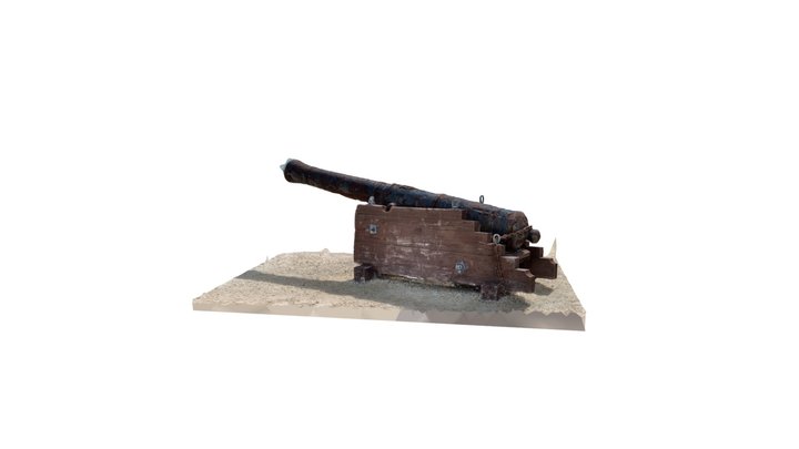 Florida Keys Historic Cannon - 3D Photoscan 3D Model