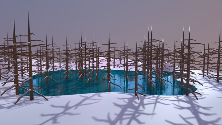 Frosty Lake 3D Model