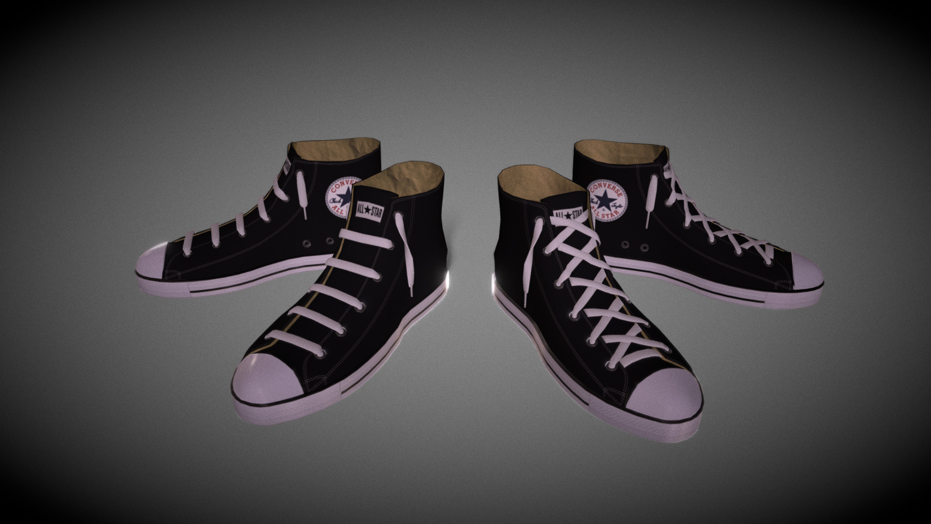 3D model Converse - This is a 3D model of the Converse. The 3D model is about a group of shoes.