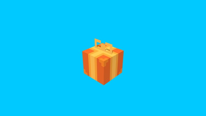 🎁 A present box 3D Model