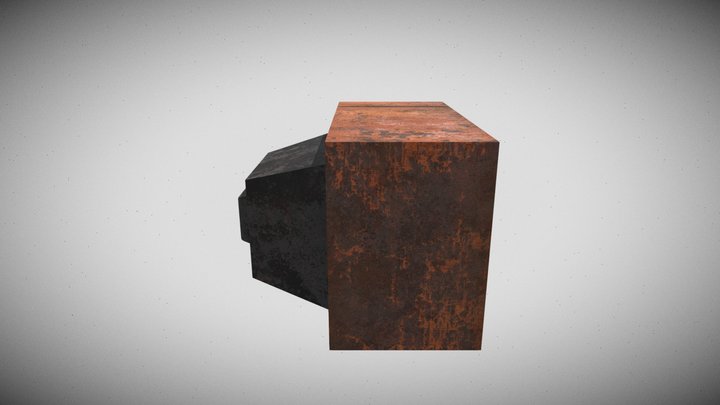 retro style rustic tv 3D Model