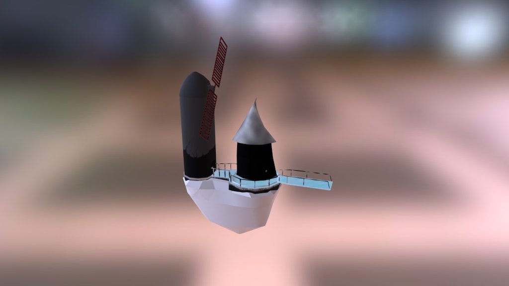 Floating house & windmill