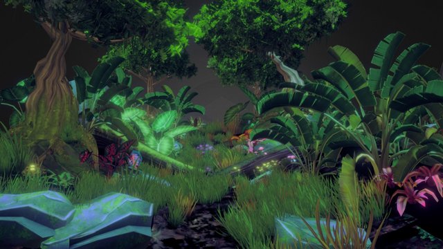 Fantasy Forest Scene 3D Model