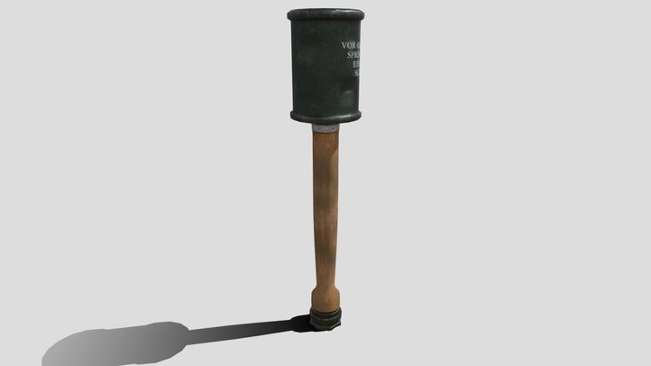 German stick grenade (Stielhandgranate) 3D Model