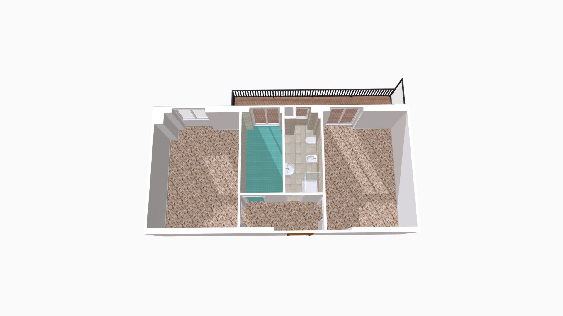 Via san Dionigi Milano Bilocale 3D