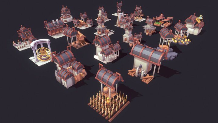 RTS Building Set 06 3D Model