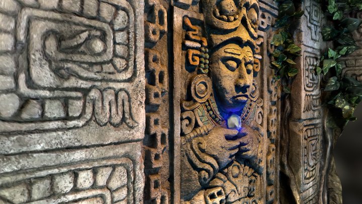 Inka God / Aztec Wall 3D Model