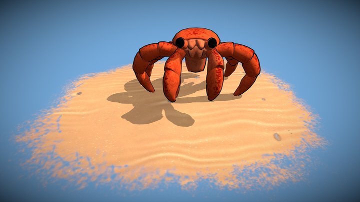 Bernardo the Hermit Crab 3D Model