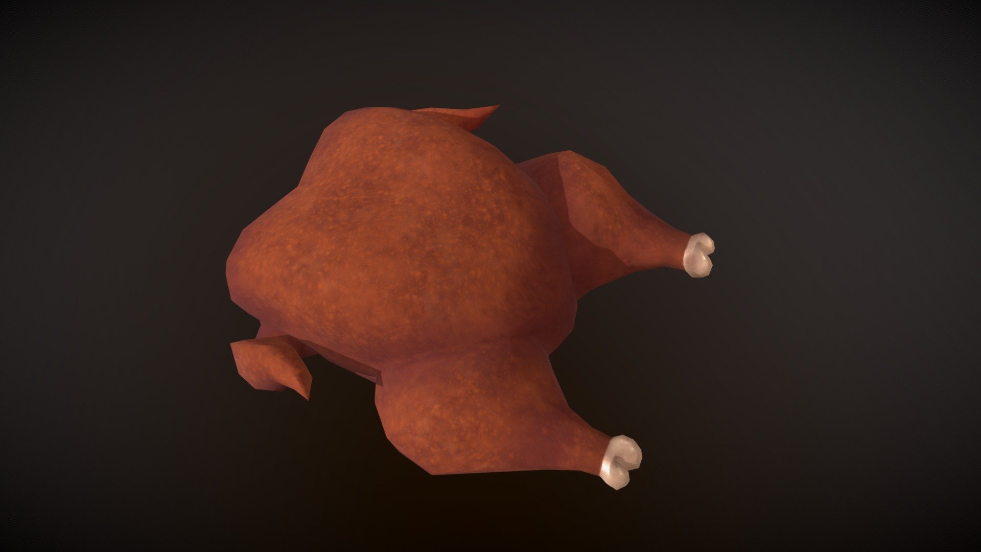 Stylized lowpoly roasted chicken - Buy Royalty Free 3D model by Scritta ...