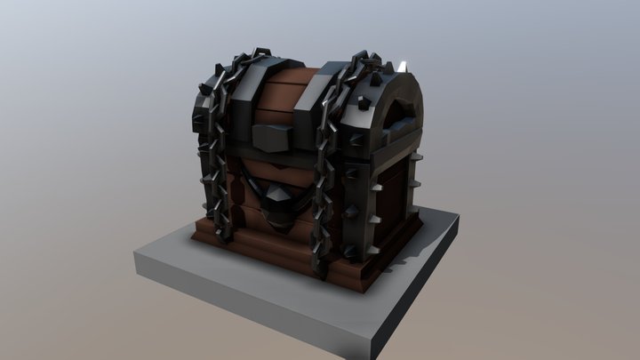 Fantasy chest 3D Model